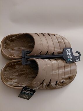 Mens Beige Slip-On Clogs